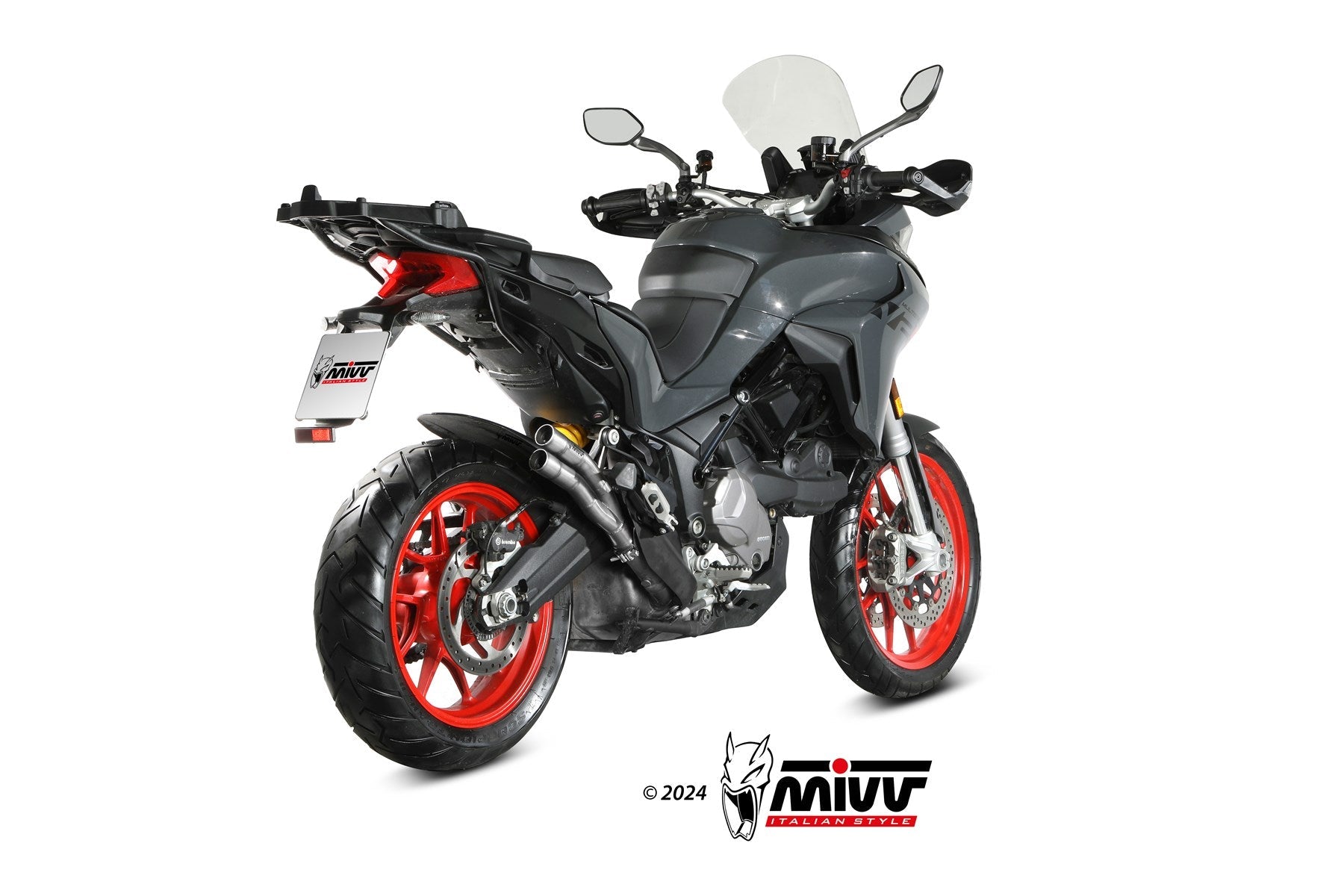 MIVV D.037 Ducati Multistrada V2 / V2S (2022+) Slip-on Exhaust "Double Gun" (stainless steel; approved) – Accessories in the 2WheelsHero Motorcycle Aftermarket Accessories and Parts Online Shop