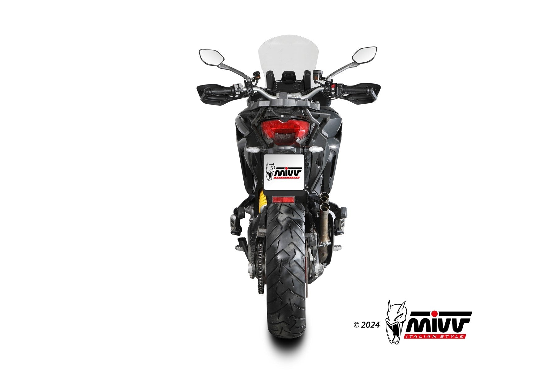 MIVV D.037 Ducati Multistrada V2 / V2S (2022+) Slip-on Exhaust "Double Gun" (stainless steel; approved) – Accessories in the 2WheelsHero Motorcycle Aftermarket Accessories and Parts Online Shop