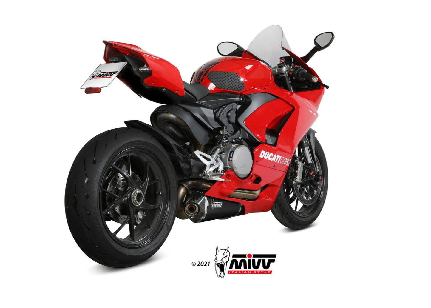 MIVV D.046 Ducati Panigale V2 (2020+) Slip-on Exhaust "Delta Race" (black steel; approved) – Accessories in the 2WheelsHero Motorcycle Aftermarket Accessories and Parts Online Shop