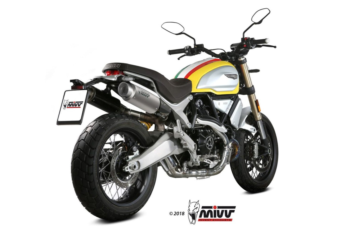 MIVV D.038 Ducati Scrambler 1100 (18/20) Dual Slip-on Exhaust "GP Pro" (titanium; approved) – Accessories in the 2WheelsHero Motorcycle Aftermarket Accessories and Parts Online Shop
