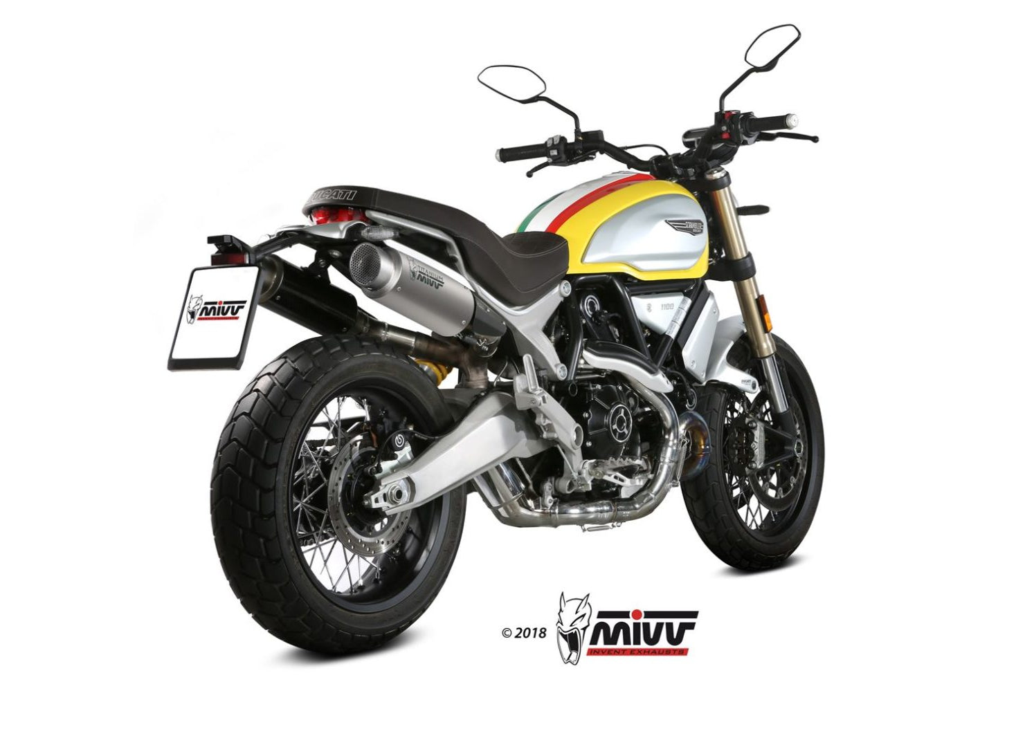 MIVV D.038 Ducati Scrambler 1100 (18/20) Dual Slip-on Exhaust "GP Pro" (titanium; approved) – Accessories in the 2WheelsHero Motorcycle Aftermarket Accessories and Parts Online Shop