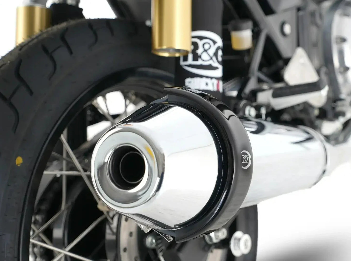 EP0009 - R&G RACING Round Exhaust Protector 5.5"- 6.5" (can cover) – Accessories in the 2WheelsHero Motorcycle Aftermarket Accessories and Parts Online Shop