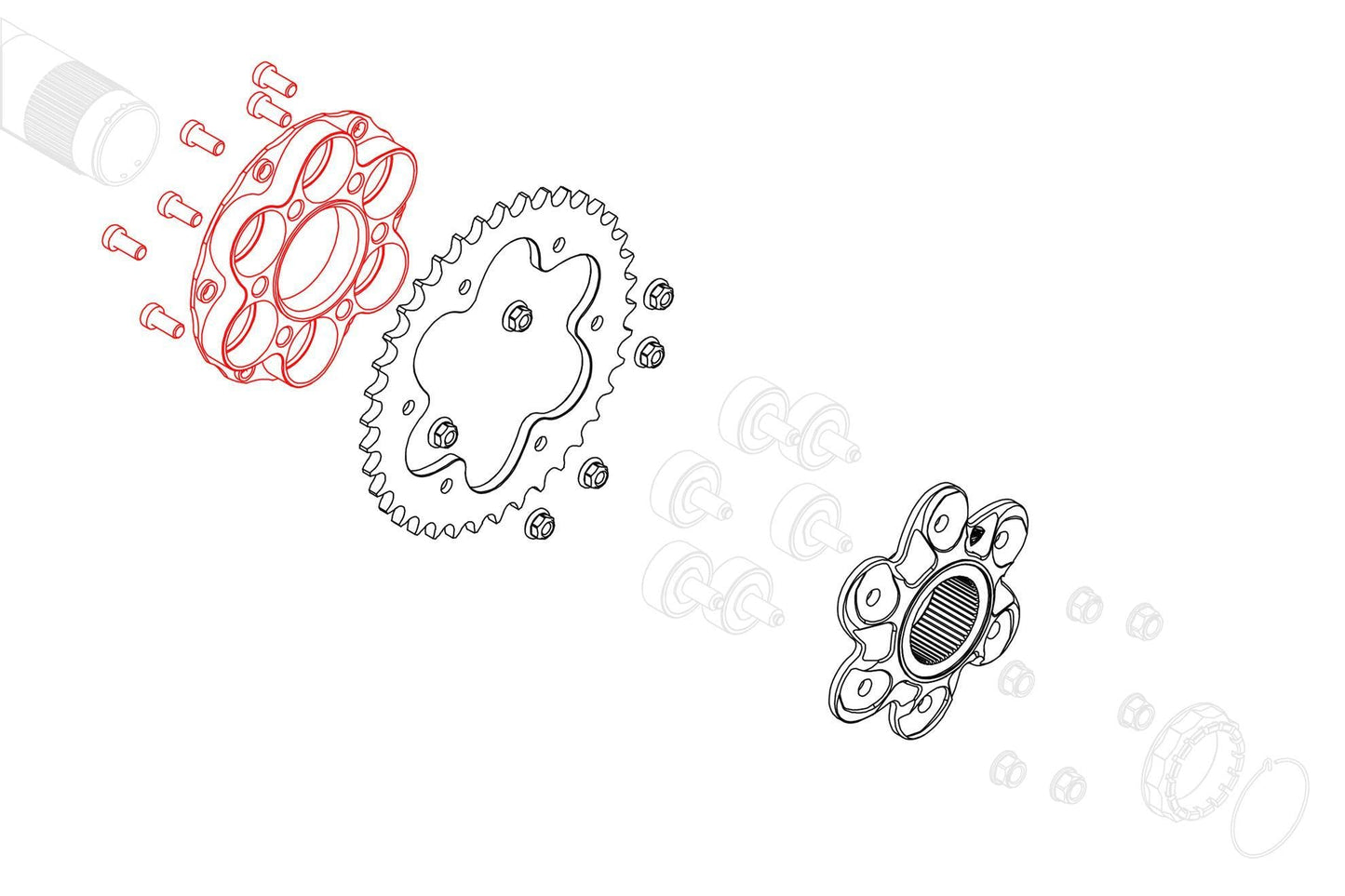 FC210 - CNC RACING Ducati Cush Drive Hub Flange – Accessories in the Factory Racing Motorcycle Aftermarket Accessories and Parts Online Shop