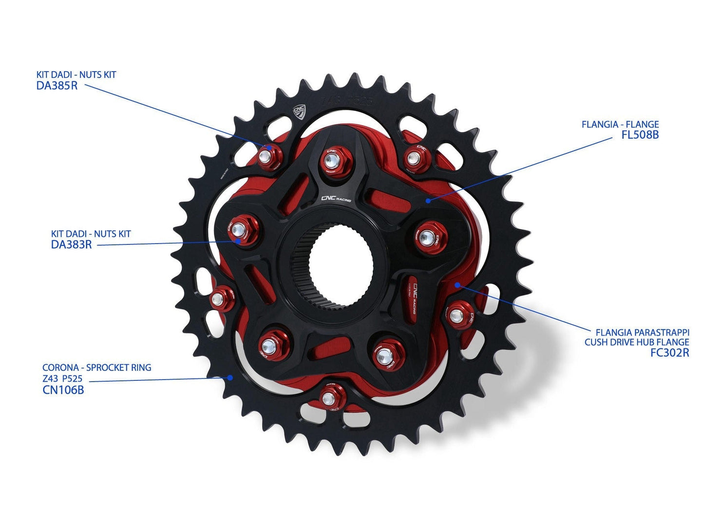 CNC RACING FC302 MV Agusta Cush Drive Hub Flange – Accessories in the Factory Racing Motorcycle Aftermarket Accessories and Parts Online Shop