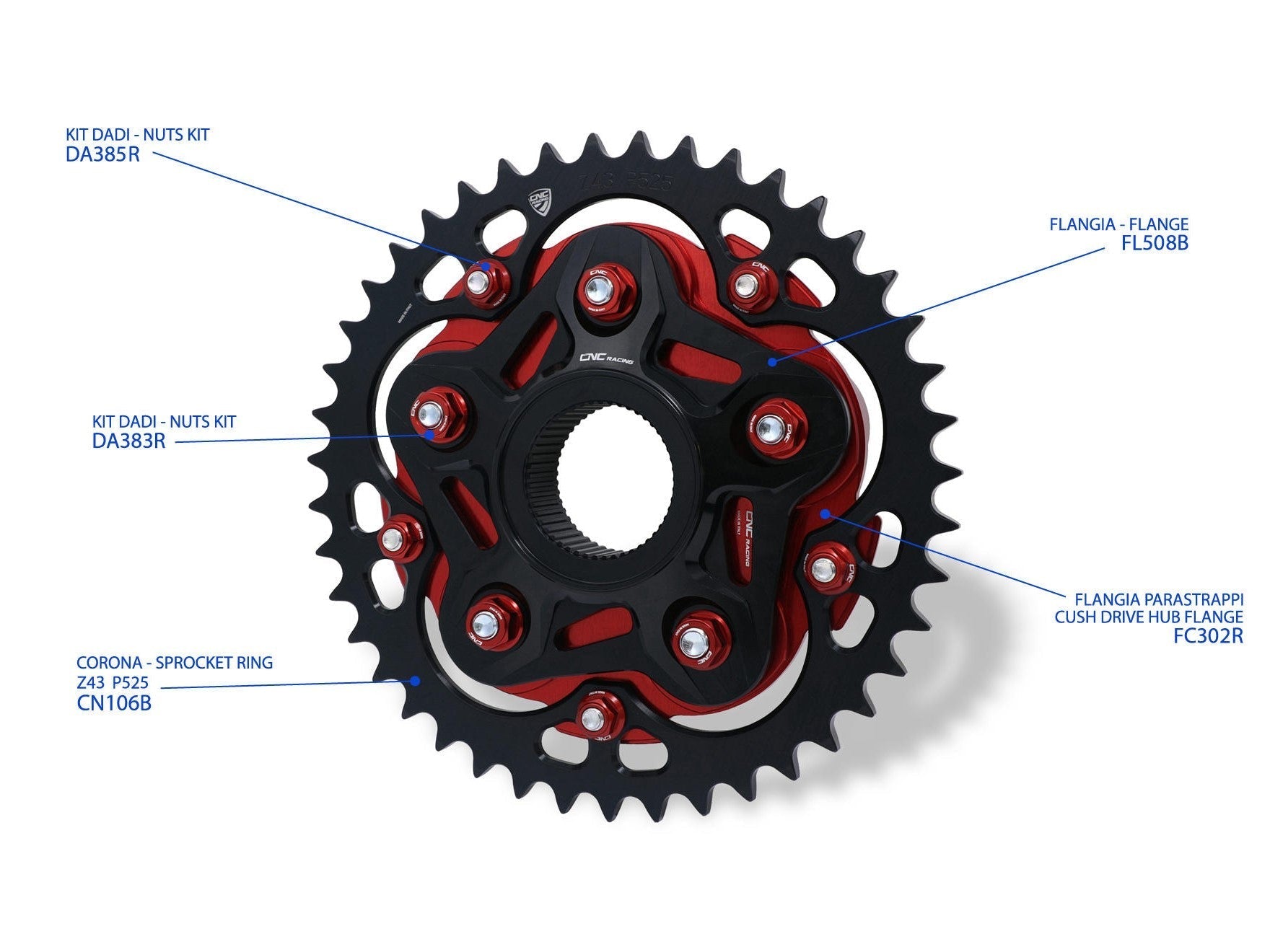 CNC RACING FC302 MV Agusta Cush Drive Hub Flange – Accessories in the Factory Racing Motorcycle Aftermarket Accessories and Parts Online Shop