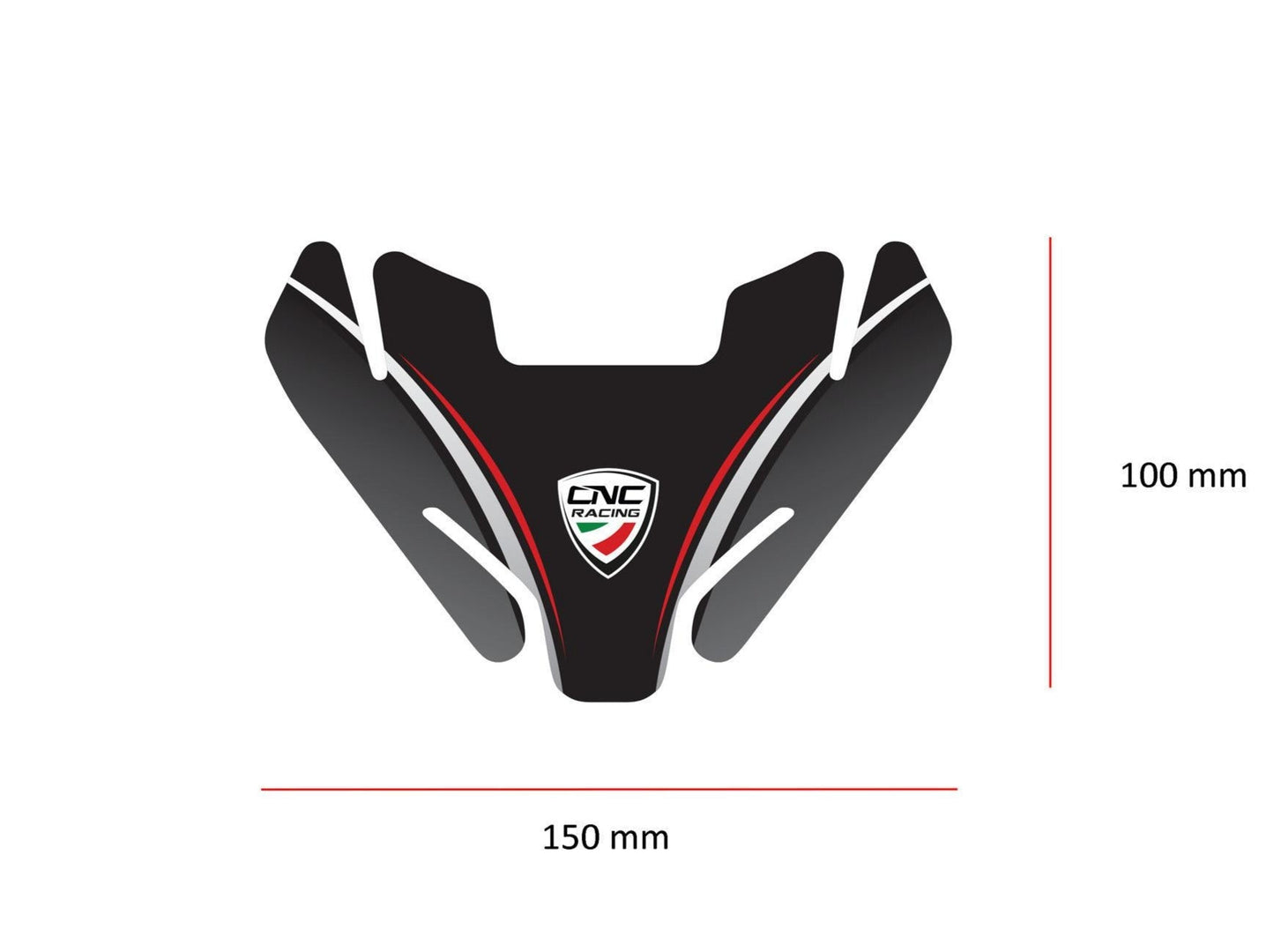 FP006 - CNC RACING Ducati Hypermotard 950 (2019+) Fuel Tank Pad – Accessories in the Factory Racing Motorcycle Aftermarket Accessories and Parts Online Shop