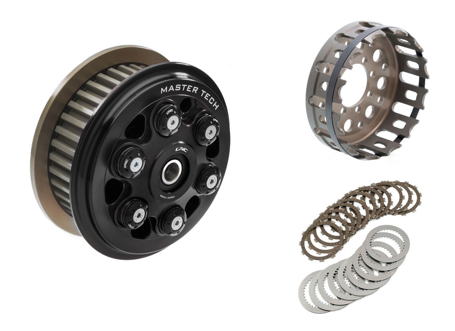 FR365 - CNC RACING Ducati 6 Springs Slipper Clutch "Master Tech" (full kit, 12 teeth organic discs) – Accessories in the Factory Racing Motorcycle Aftermarket Accessories and Parts Online Shop