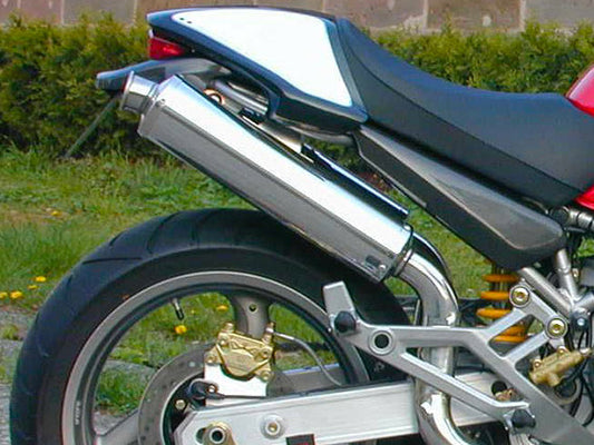 SPARK Ducati Monster High Position Titanium Slip-on Exhaust "Round" (EU homologated)