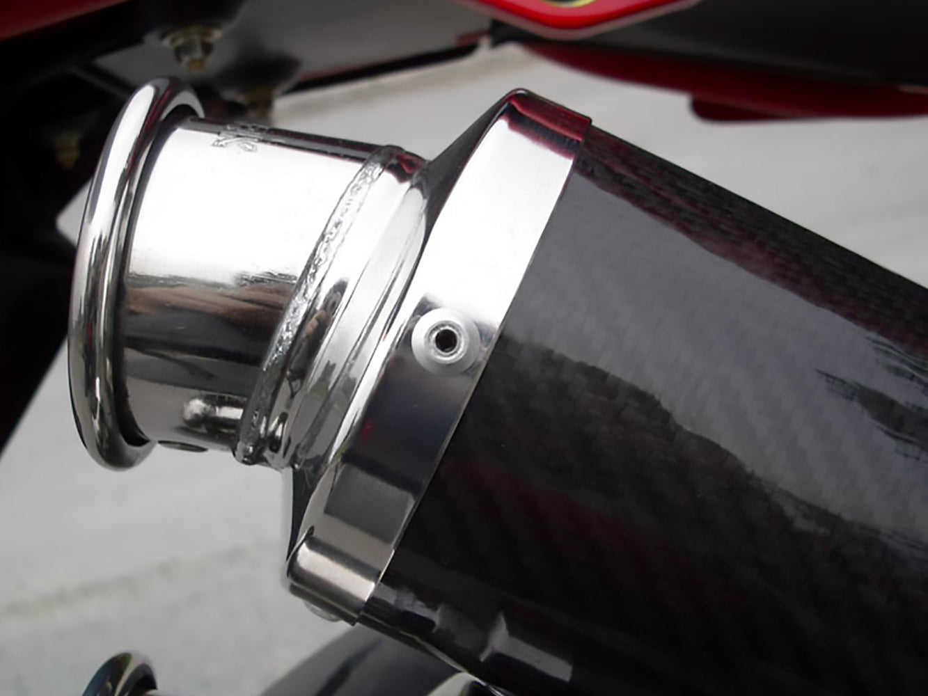 SPARK Ducati Monster S2R / S4R Slip-on Exhaust "Round" (EU homologated; carbon)