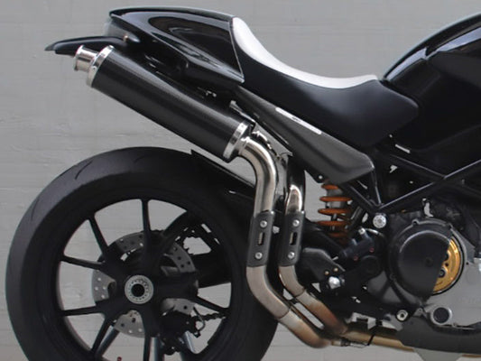 SPARK Ducati Monster S4R / S4RS High Position Slip-on Exhaust "Round" (EU homologated)