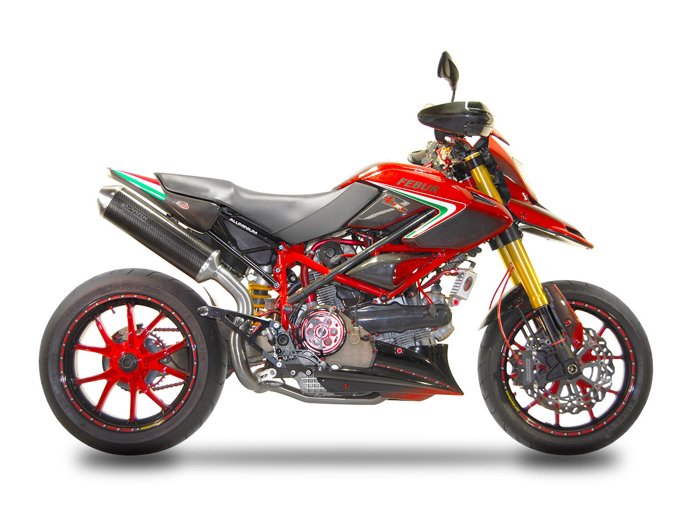 SPARK Ducati Hypermotard 796 Slip-on Exhaust "Oval" (EU homologated)
