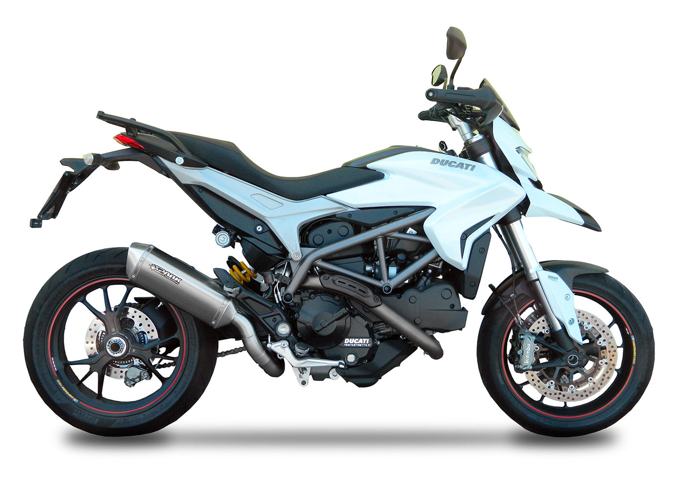 SPARK GDU1804 Ducati Hypermotard 821 (13/15) Low Position Exhaust System "Force" (EU homologated)