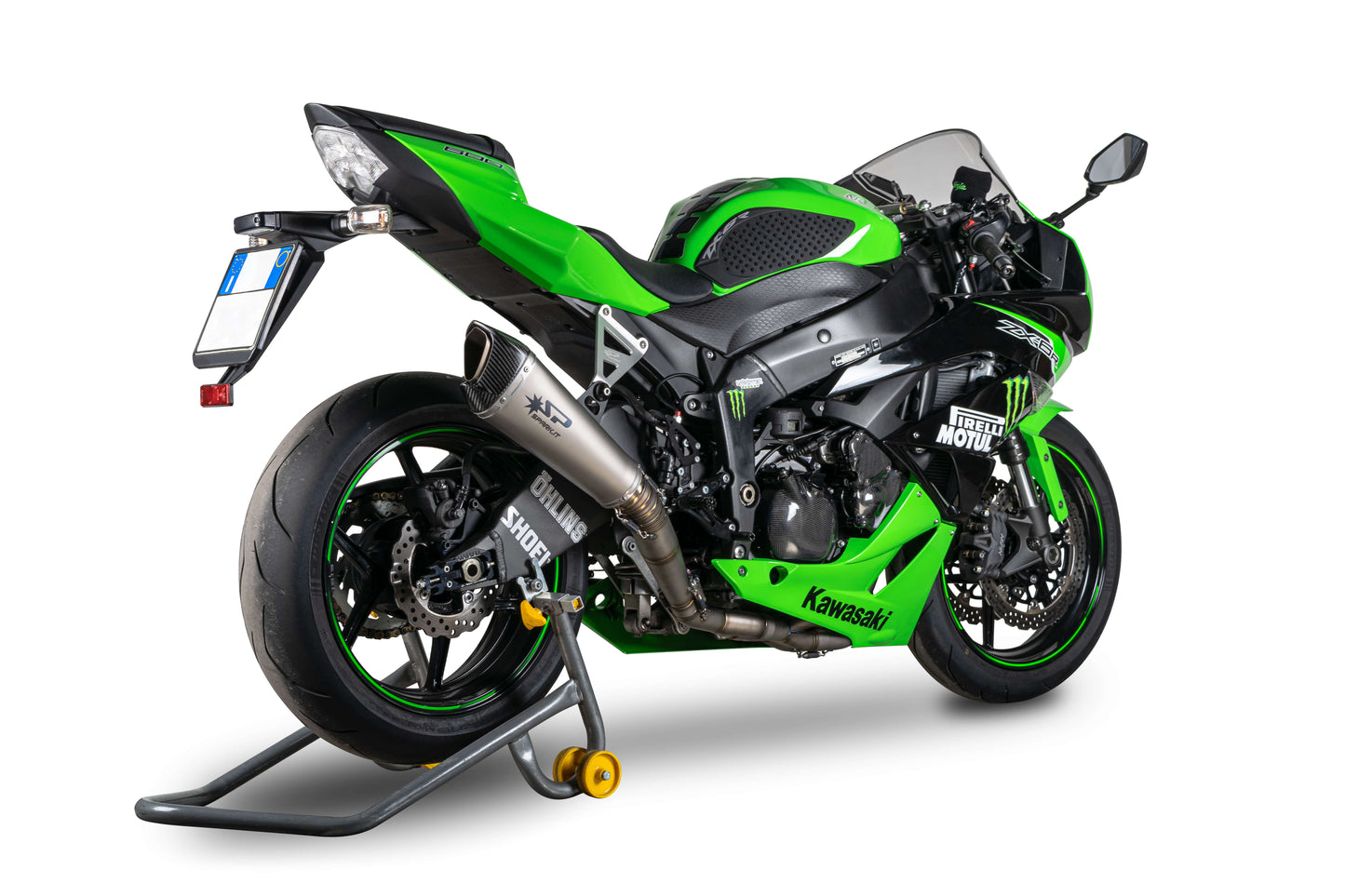 SPARK GKA8832 Kawasaki ZX-6R (2009+) Full Titanium Exhaust System "Konix" (racing)