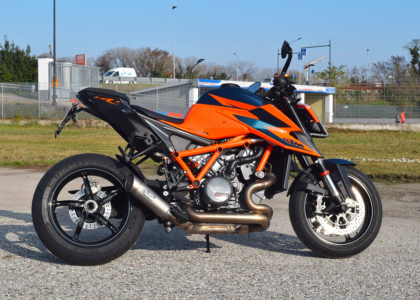 SPARK GKT0114 KTM 1290 / 1390 Super Duke R / R Evo (2020+) Titanium Slip-on  Exhaust 'Grid-O' (racing)