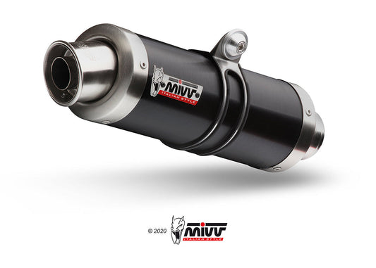 MIVV H.043 HONDA CBR 125 R ( 2004 / 10 ) Full System Exhaust "GP" (black; approved) – Accessories in the 2WheelsHero Motorcycle Aftermarket Accessories and Parts Online Shop