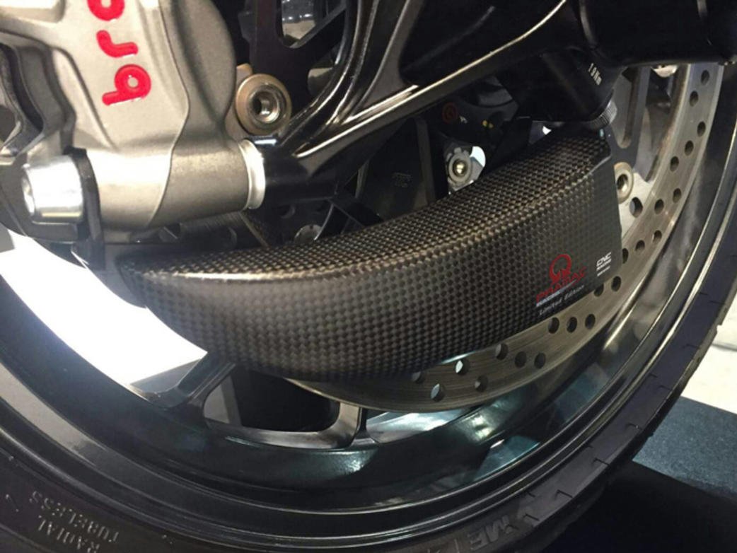 ZA701PR - CNC RACING Ducati Hypermotard / Scrambler Carbon Front Brake Cooler "GP Ducts" (Pramac edition)