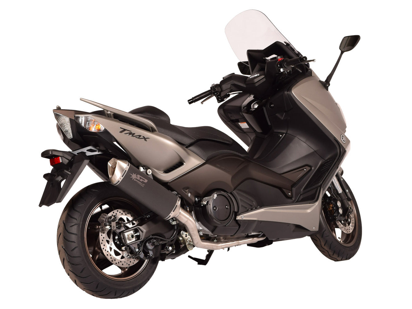 SPARK GYA8814 Yamaha TMAX 530 (12/16) Full Exhaust System "Force" (EU homologated; dark)