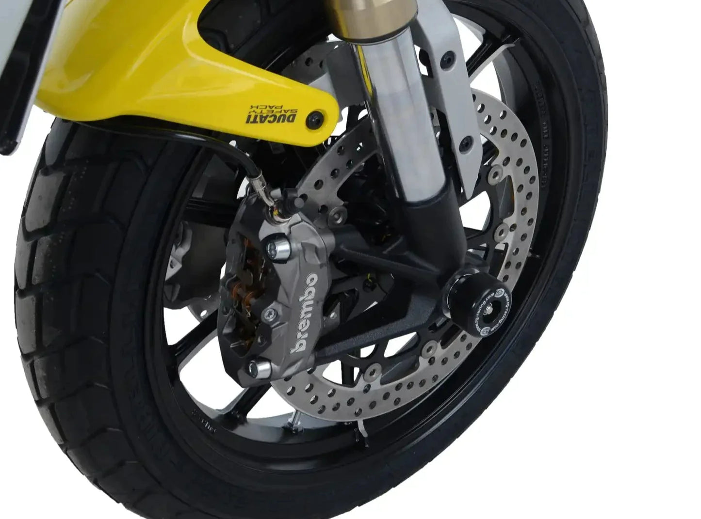 FP0207 - R&G RACING Ducati Scrambler 1100 / Desert Sled Front Wheel Sliders