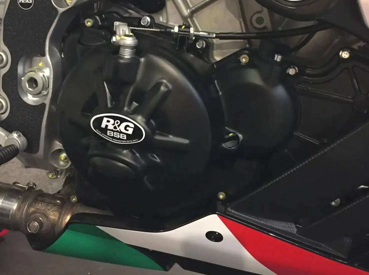 KEC0031 - R&G RACING Aprilia RSV4 / Tuono V4 Engine Covers Protection Kit (2 pcs, racing) – Accessories in the 2WheelsHero Motorcycle Aftermarket Accessories and Parts Online Shop