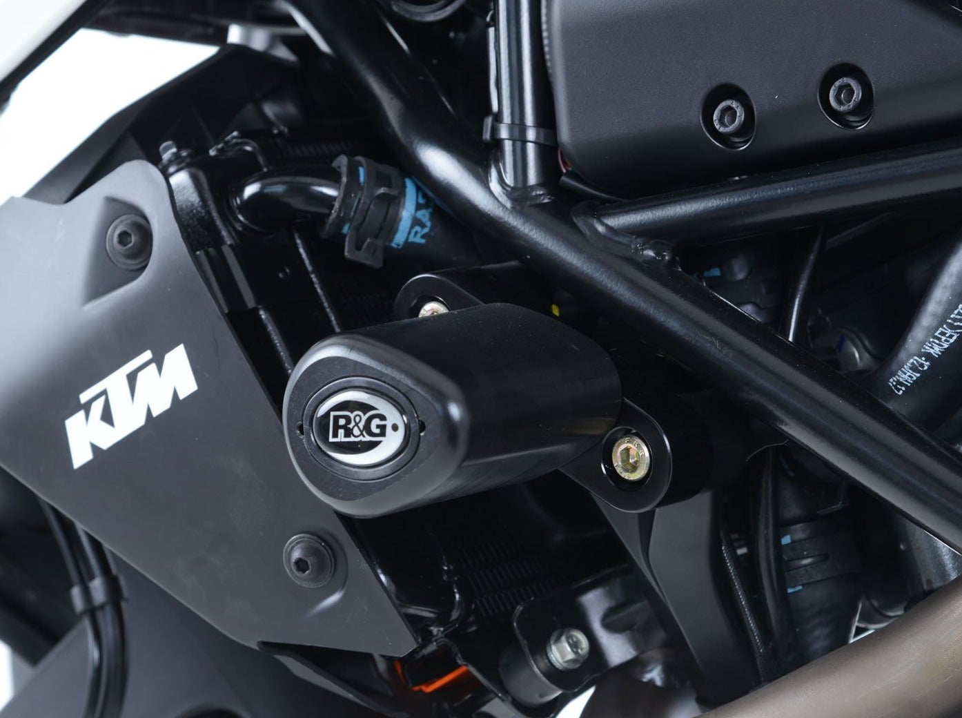 CP0289 - R&G RACING KTM 125 / 200 / 250 / 390 Duke Frame Crash Protection Sliders "Aero"