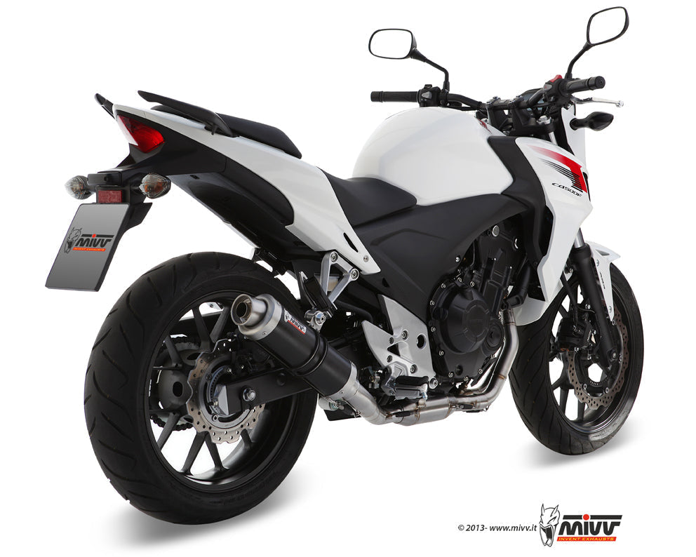 MIVV H.051 HONDA CB 500 F / X ( 2013 / 15 ) Slip On Exhaust "GP" (black; approved) – Accessories in the 2WheelsHero Motorcycle Aftermarket Accessories and Parts Online Shop