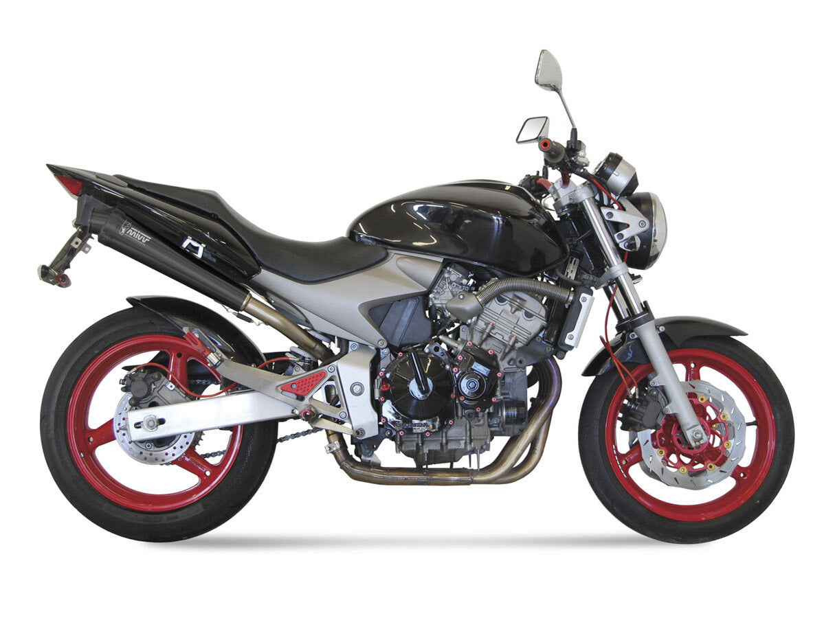 MIVV H.020 HONDA Hornet 600 ( 2003 / 06 ) Slip on Exhaust "X-Cone" (black; approved) – Accessories in the 2WheelsHero Motorcycle Aftermarket Accessories and Parts Online Shop