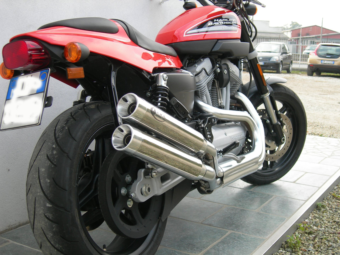 QD EXHAUST Harley Davidson XR1200 Dual Slip-on Exhaust "A.M.A." (EU homologated)