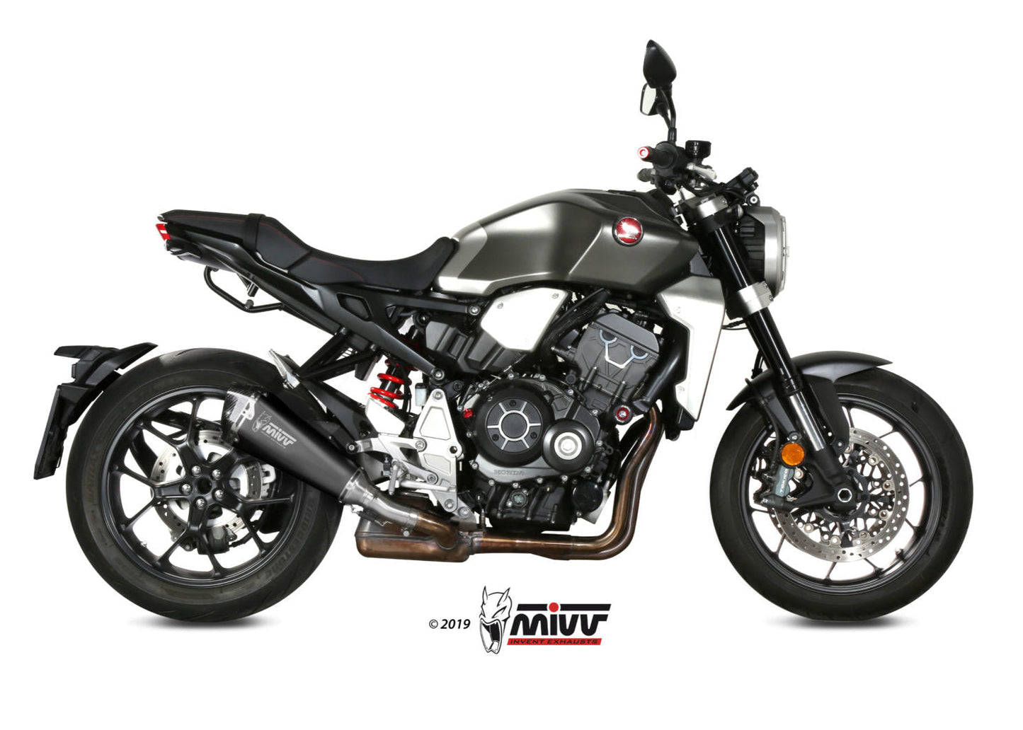 MIVV H.068 HONDA CB 1000 R ( 2018 + ) Slip-on Exhaust "Delta Race" (black; approved) – Accessories in the 2WheelsHero Motorcycle Aftermarket Accessories and Parts Online Shop