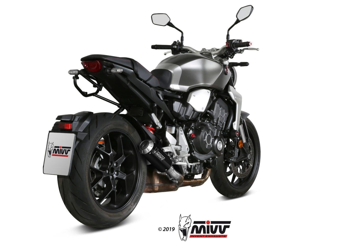 MIVV H.068 HONDA CB 1000 R ( 2018 + ) Slip-on Exhaust "MK3" (black; approved) – Accessories in the 2WheelsHero Motorcycle Aftermarket Accessories and Parts Online Shop