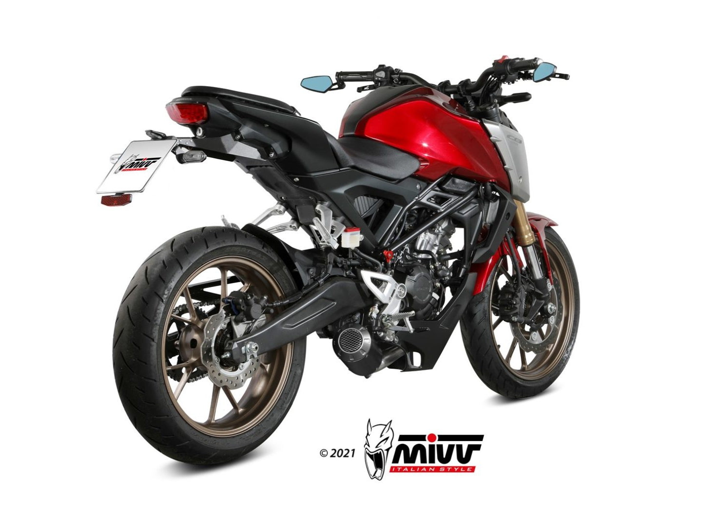 MIVV H.078 HONDA CB 125 R ( 2021+ ) Full System Exhaust "MK3" (black; not approved) – Accessories in the 2WheelsHero Motorcycle Aftermarket Accessories and Parts Online Shop