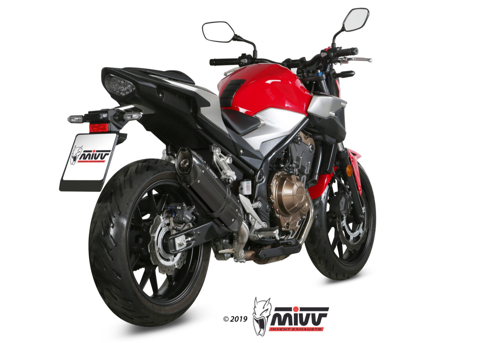 MIVV H.075 HONDA CB 500 F ( 2019 + ) Slip On Exhaust "Suono" (black; approved) – Accessories in the 2WheelsHero Motorcycle Aftermarket Accessories and Parts Online Shop