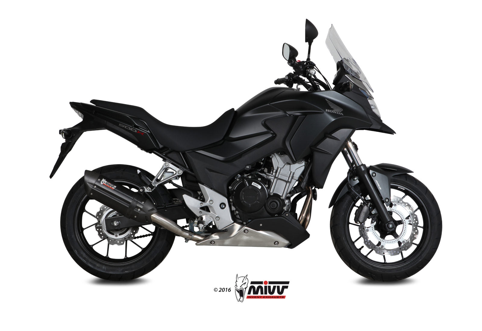 MIVV H.061 HONDA CB 500 X ( 2016 ) Slip On Exhaust "Suono" (black; approved) – Accessories in the 2WheelsHero Motorcycle Aftermarket Accessories and Parts Online Shop