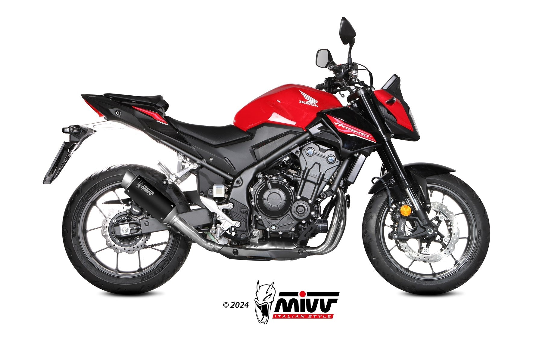 MIVV H.093 HONDA CB 500 Hornet ( 2024 + ) Slip-On Exhaust "GP PRO" (black; approved) – Accessories in the 2WheelsHero Motorcycle Aftermarket Accessories and Parts Online Shop