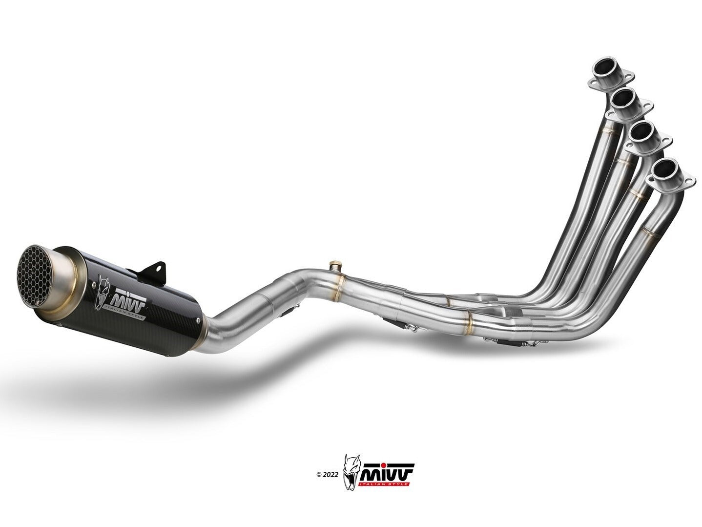 MIVV H.055 HONDA CB 650 F ( 2014 / 18 ) Full System Exhaust "GP PRO" (carbon; approved) – Accessories in the 2WheelsHero Motorcycle Aftermarket Accessories and Parts Online Shop