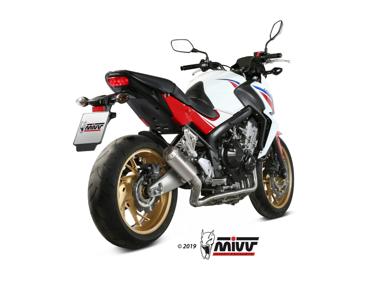 MIVV H.055 HONDA CB 650 F ( 2014 / 18 ) Full System Exhaust "MK3" (stainless steel; not approved) – Accessories in the 2WheelsHero Motorcycle Aftermarket Accessories and Parts Online Shop