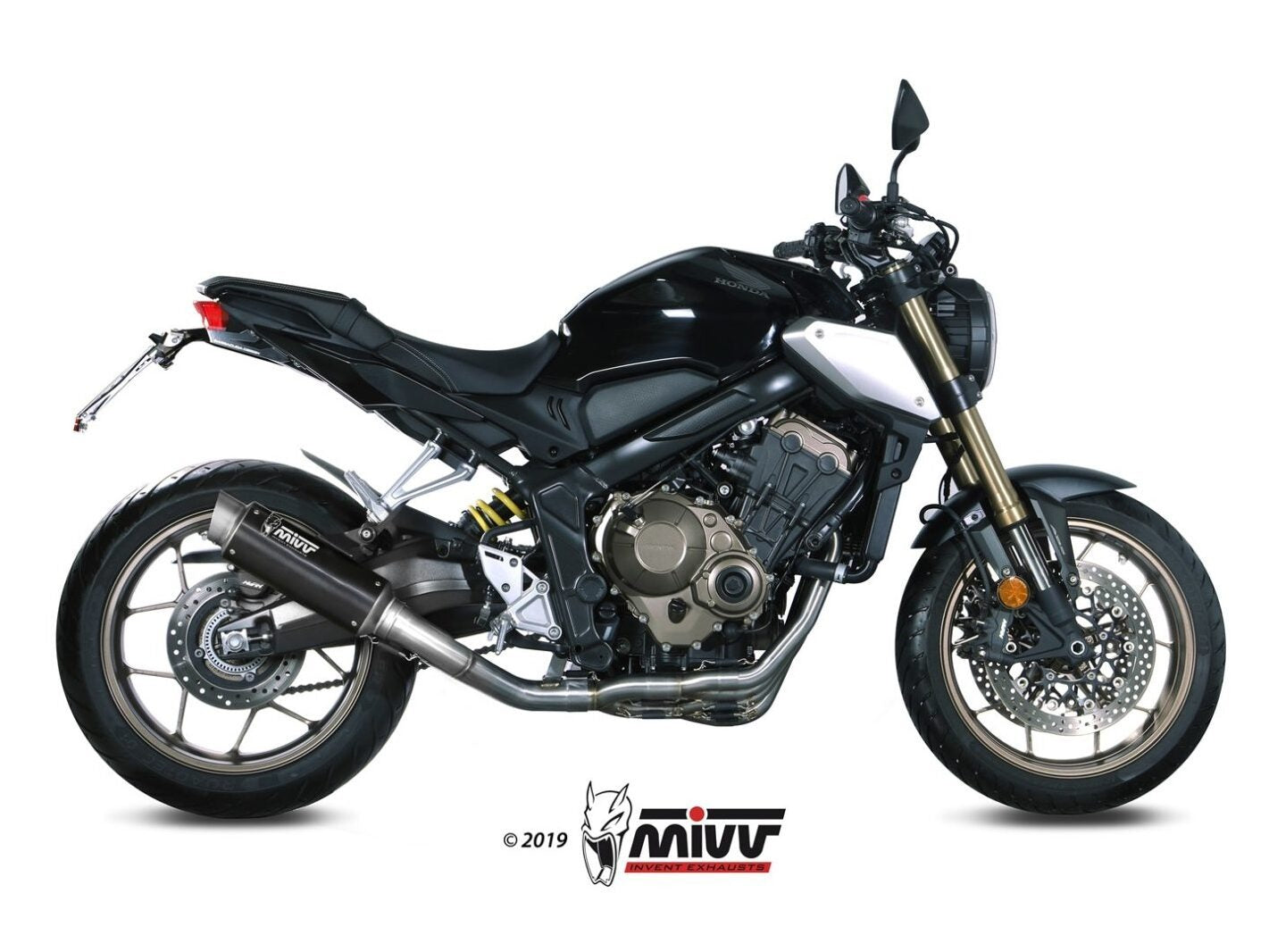 MIVV H.072 HONDA CBR 650 R ( 2019 / 23 ) Full System Exhaust "GP PRO" (black; approved) – Accessories in the 2WheelsHero Motorcycle Aftermarket Accessories and Parts Online Shop
