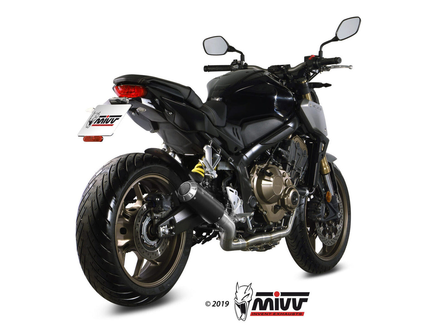 MIVV H.072 HONDA CBR 650 R ( 2019 / 23 ) Full System Exhaust "MK3" (black; not approved) – Accessories in the 2WheelsHero Motorcycle Aftermarket Accessories and Parts Online Shop