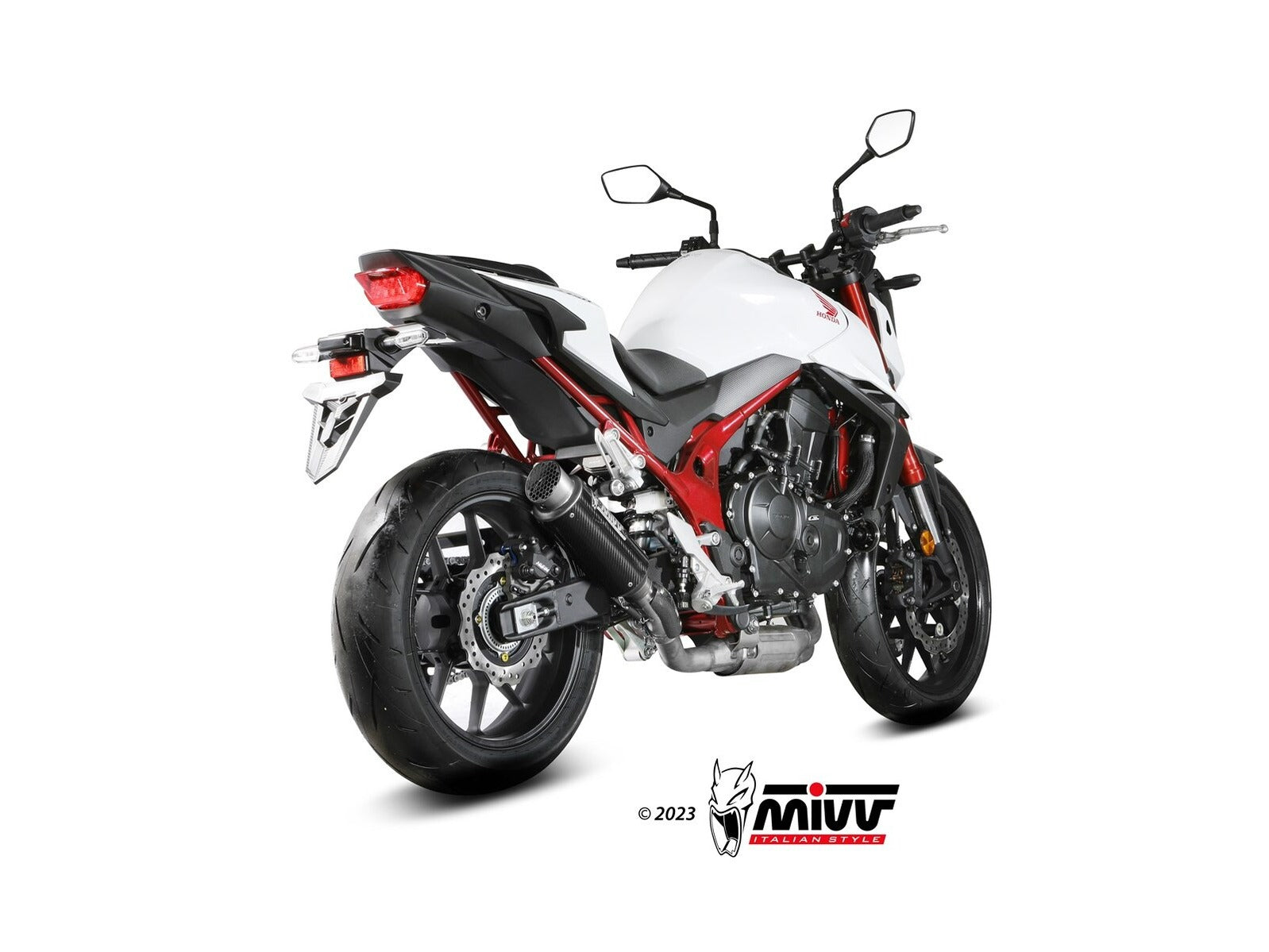 MIVV H.085 HONDA CB 750 Hornet ( 2023 + ) Slip On Exhaust "GP Pro" (carbon; approved) – Accessories in the 2WheelsHero Motorcycle Aftermarket Accessories and Parts Online Shop