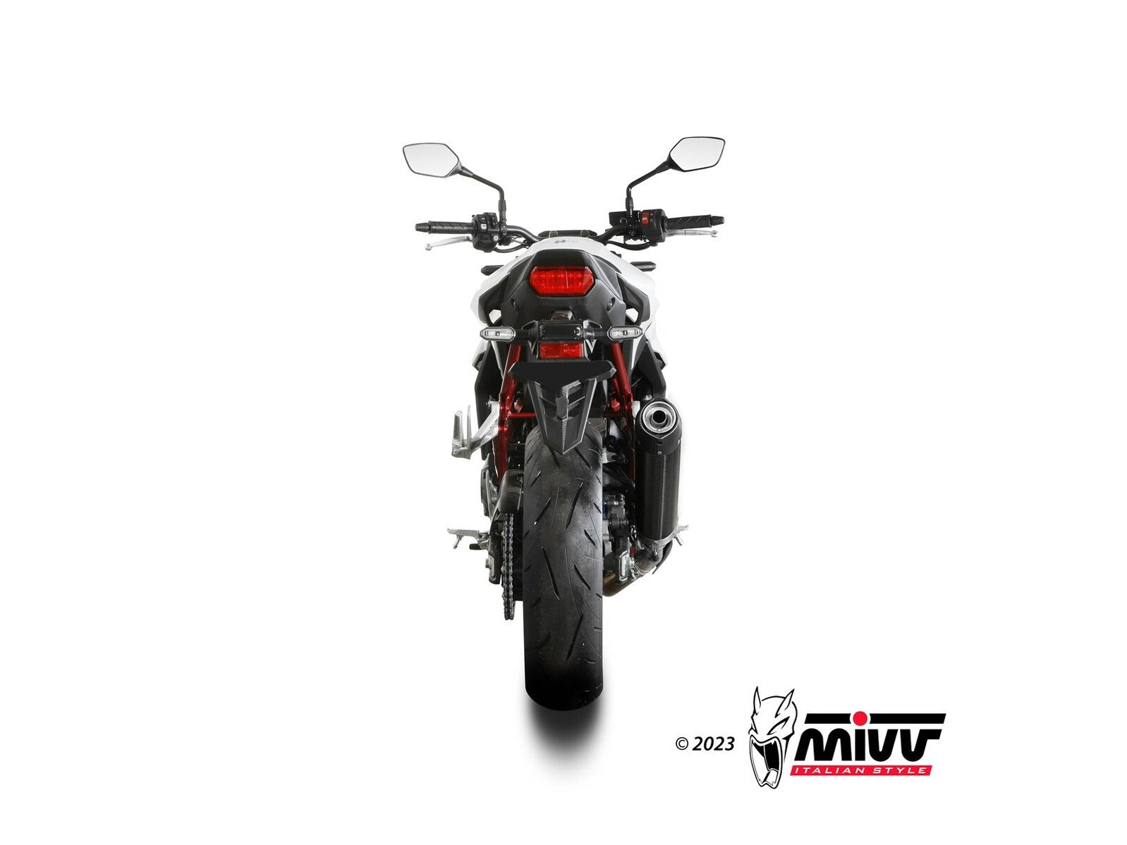 MIVV H.085 HONDA CB 750 Hornet ( 2023 + ) Slip On Exhaust "Oval" (carbon + cap; approved) – Accessories in the 2WheelsHero Motorcycle Aftermarket Accessories and Parts Online Shop