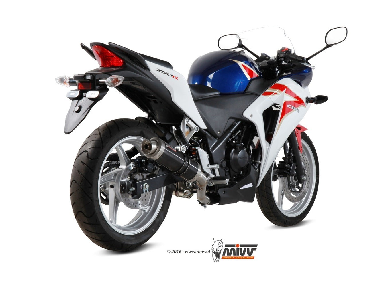 MIVV H.047 HONDA CBR 250 R ( 2011 / 14 ) Slip on Exhaust "GP" (black; approved) – Accessories in the 2WheelsHero Motorcycle Aftermarket Accessories and Parts Online Shop