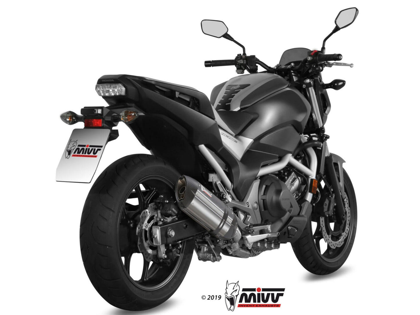 MIVV H.065 HONDA NC S / X 750 ( 2016 / 22 ) Slip on Exhaust "Suono" (stainless steel; approved) – Accessories in the 2WheelsHero Motorcycle Aftermarket Accessories and Parts Online Shop