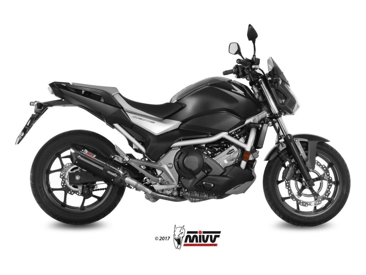 MIVV H.065 HONDA NC S / X 750 ( 2016 / 22 ) Slip on Exhaust "Suono" (black; approved) – Accessories in the 2WheelsHero Motorcycle Aftermarket Accessories and Parts Online Shop