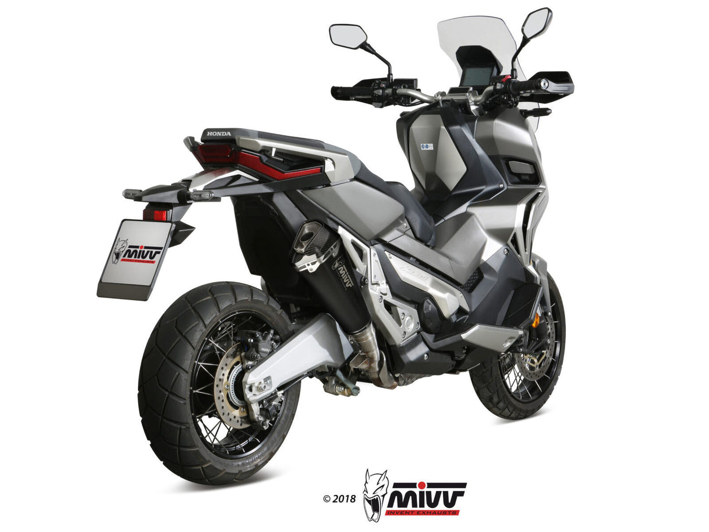 MIVV H.066 HONDA X-ADV 750 ( 2017+ ) Slip On Exhaust "Delta Race" (black; approved) – Accessories in the 2WheelsHero Motorcycle Aftermarket Accessories and Parts Online Shop