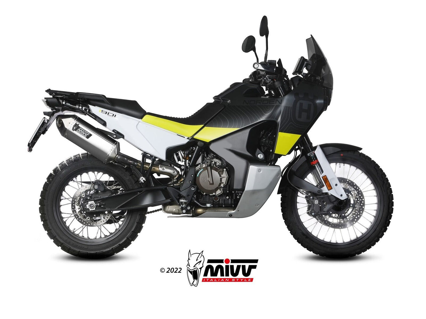 MIVV HU.002 HUSQVARNA NORDEN 901 ( 2022+ ) Slip on Exhaust "Speed Edge" (stainless steel; approved) – Accessories in the 2WheelsHero Motorcycle Aftermarket Accessories and Parts Online Shop