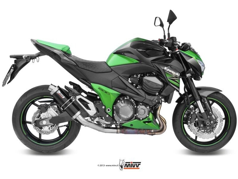 MIVV K.032 KAWASAKI Z 800 ( 2013 / 16 ) Slip On Exhaust "GP" (black; approved) – Accessories in the 2WheelsHero Motorcycle Aftermarket Accessories and Parts Online Shop