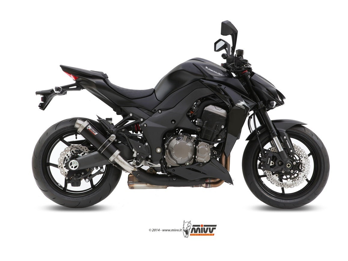MIVV K.039 KAWASAKI Z 1000 / Z 1000 R EDITION ( 2014 / 20 ) Dual Slip On Exhaust "GP" (black; approved) – Accessories in the 2WheelsHero Motorcycle Aftermarket Accessories and Parts Online Shop