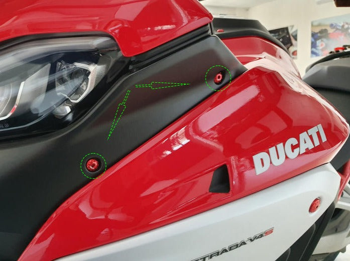 KV475 - CNC RACING Ducati Multistrada V4 Pikes Peak / RS (22/24) Air Conveyor Cover Screws – Accessories in the Factory Racing Motorcycle Aftermarket Accessories and Parts Online Shop