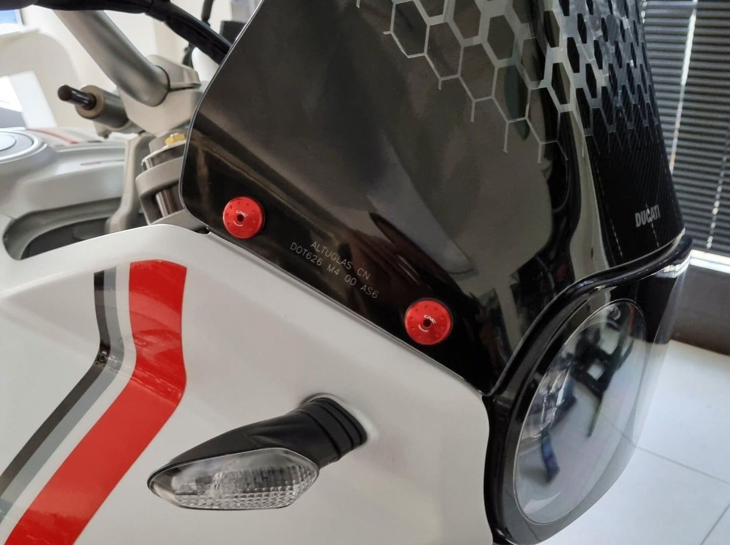 KV303 - CNC RACING Ducati DesertX (2022+) Wind Screen Screws – Accessories in the Factory Racing Motorcycle Aftermarket Accessories and Parts Online Shop