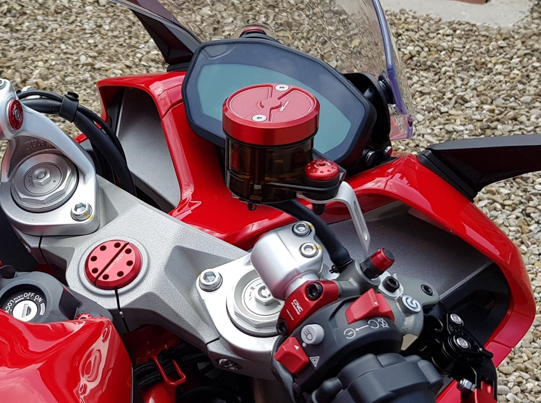 KV328 - CNC RACING Ducati / MV Agusta Front Fluid Tank Screw – Accessories in the Factory Racing Motorcycle Aftermarket Accessories and Parts Online Shop