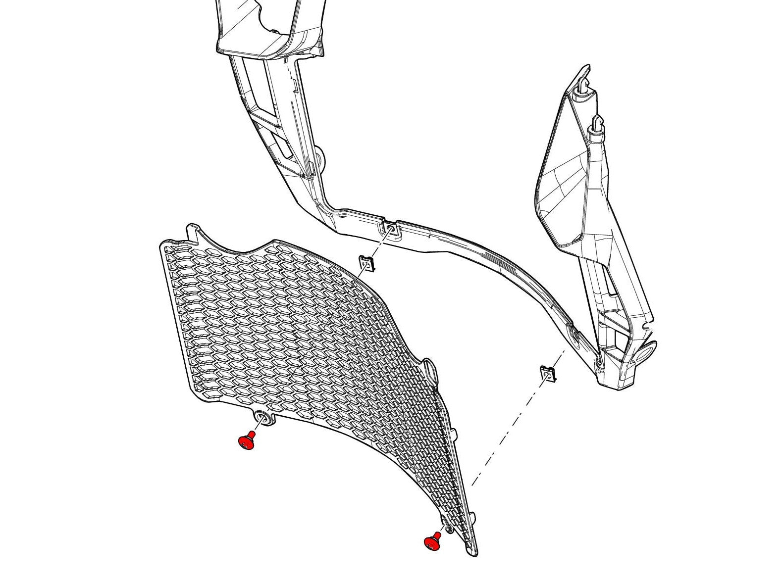 KV343 - CNC RACING Ducati DesertX (2022+) Radiator Guard Screws – Accessories in the Factory Racing Motorcycle Aftermarket Accessories and Parts Online Shop